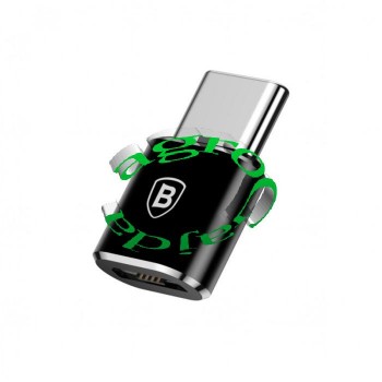 BASEUS ADAPTER-MICROUSB NA USB-C CZARNY