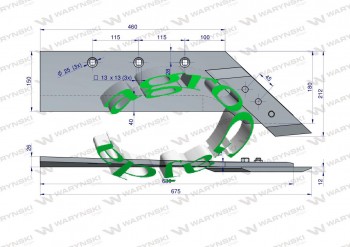 LEMIESZ Z DUTEM 1101403000  OEM UNIA