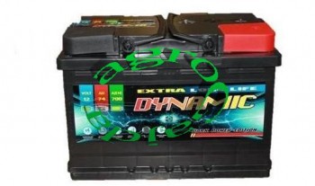 AKUMULATOR DYNAMIC 12V/ 74 AH  700A PRAWY PLUS 