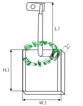 SZCZOTKI ROZRUSZNIKA SB1007   KPL 4 SZT