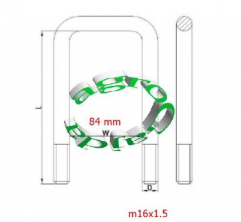 STRZEMIE RESORA M16X1.5X81X170 MM U00501  