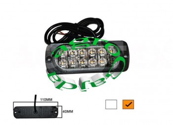 OBRYSWKA 12 LED POMARACZOWA AGH12LED-SPOT