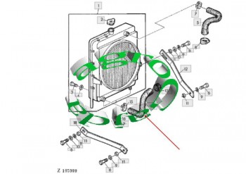 PRZEWD CHODNICY DOLNY JOHN DEERE 1075/HY4 Z37188