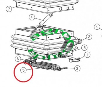 SPRʯYNA DO FOTELA MECHANICZNEGO ACC041C 