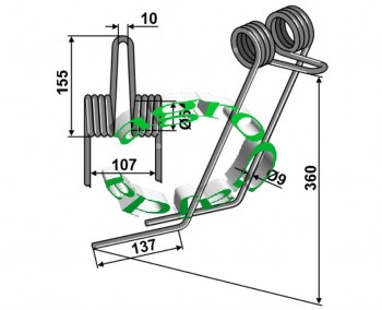 PALEC ZAGARNIAJCY PRAWY KUHN K3005740 