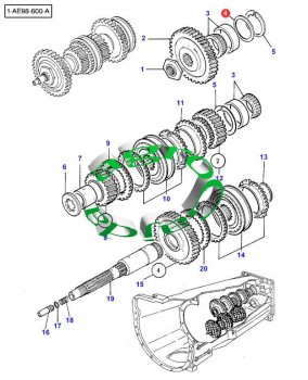 PODKADKA DYSTANSOWA SKRZYNI MF 0.05 mm 3386647M1