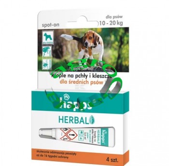 HERBAL - KROPLE NA PCHY I KLESZCZE 10-20 kg.