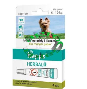 HERBAL - KROPLE NA PCHY I KLESZCZE 5-10 kg.