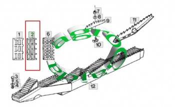WKAD / SIATKA WYTRZSACZA JOHN DEERE Z38552