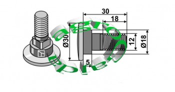 RUBA NOYKA Z NAKRTK VICON M12X34 80-3018