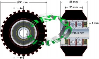 ROLKA NUMER 26 , GRIMME 095-055-000-017-000