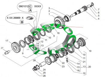 KO�O Z�BATE SKRZYNI FARMTRAC Z-55 P6020791266