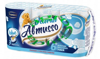 PAPIER TOALETOWY ALMUSSO DECORATO 16 ROLEK