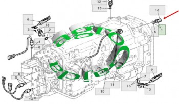 CZUJNIK OBROT�W SKRZYNI JOHN DEERE AL156798