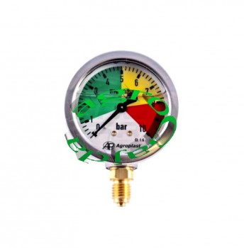 MANOMETR GLICERYNOWY 0-10 BAR M12X1,5 DOLNE