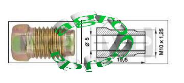 ZCZKA PRZEWODW HAMULCOWYCH  M10X1,25  5-100-112