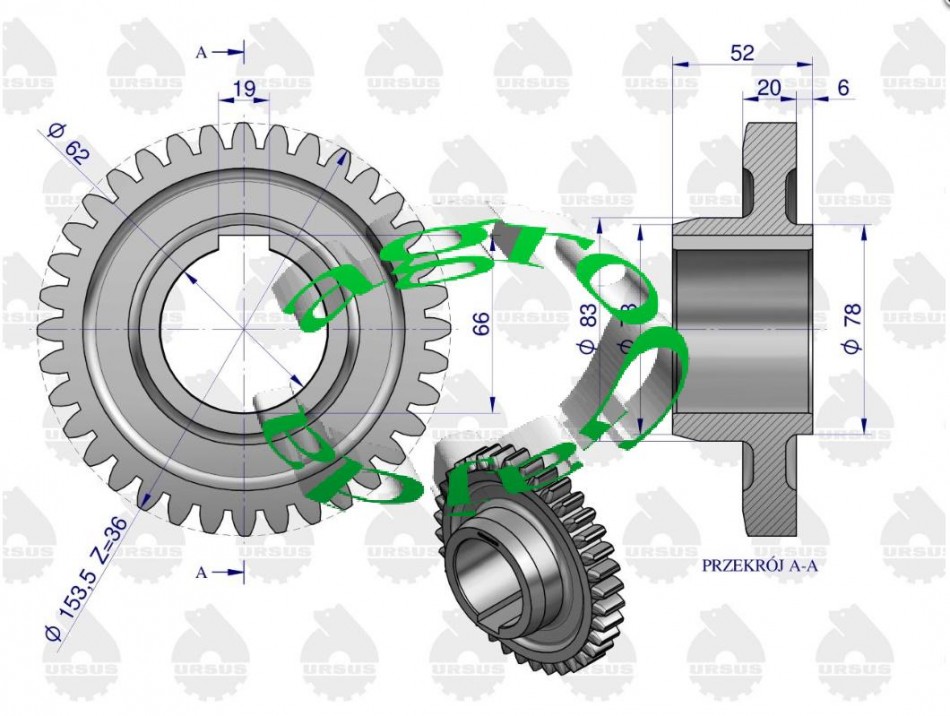 KOO 3 BIEGU C-360 Z-36 50419670  CHEMNO