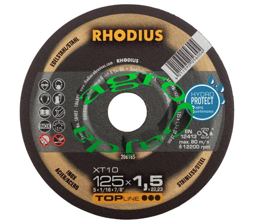 TARCZA DO METALU 125X1,5  RHODIUS TOPLINE