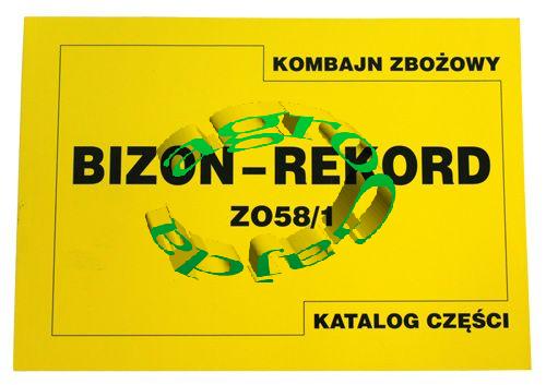 KATALOG CZʦCI BIZON REKORD Z-058/1   5058000000
