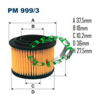 FILTR PALIWA  PM999/3  GAZ AD18 5503