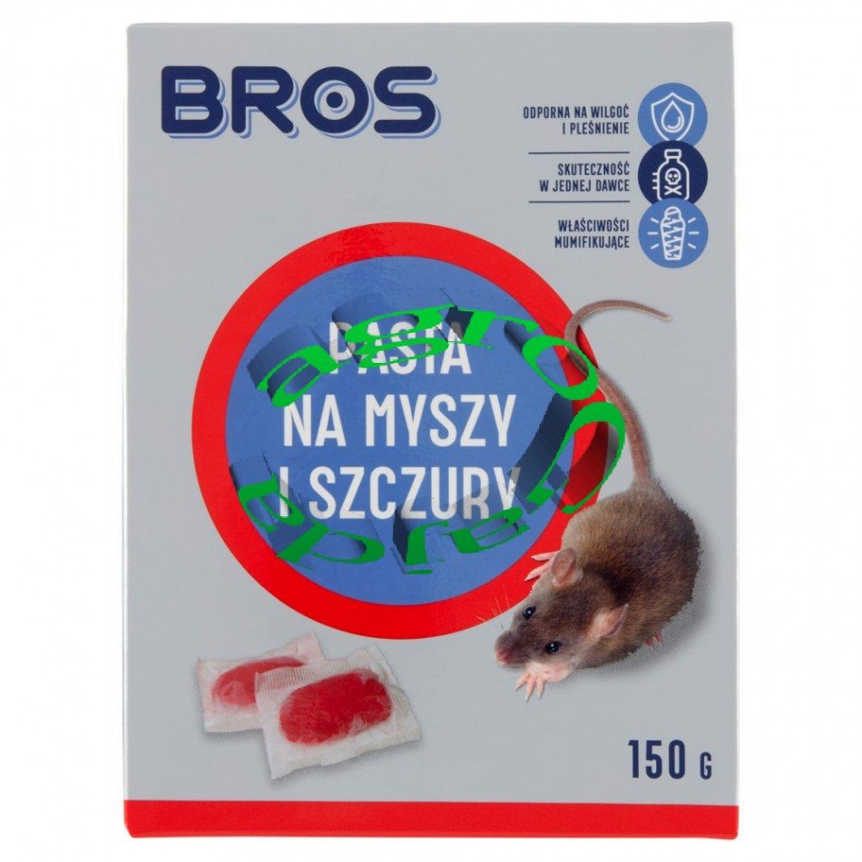 BROS PASTA NA MYSZY I SZCZURY 150 G.