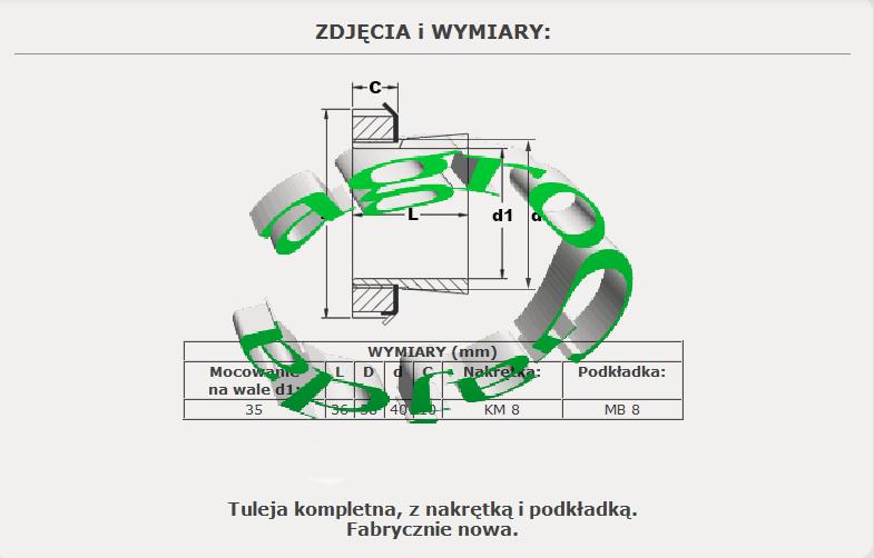 TULEJKA H308  35X40X36