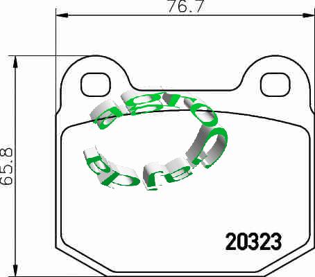 KLOCKI HAMULCOWE DEUTZ M1080  06272872