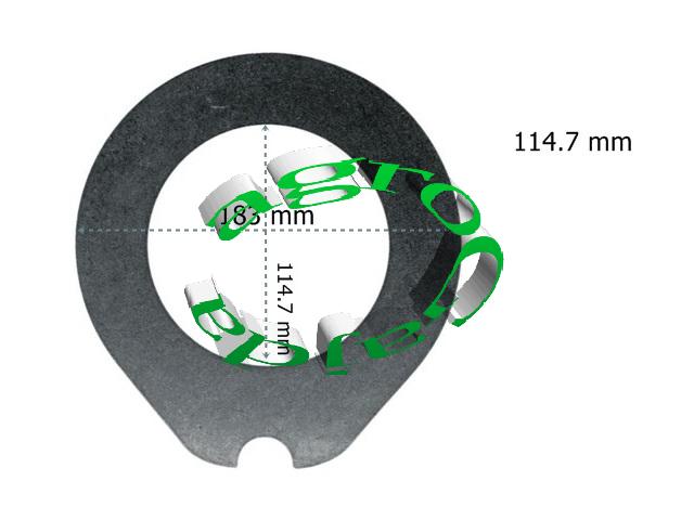 TARCZA HAMULCOWA MF 183 mm 3304636M1 