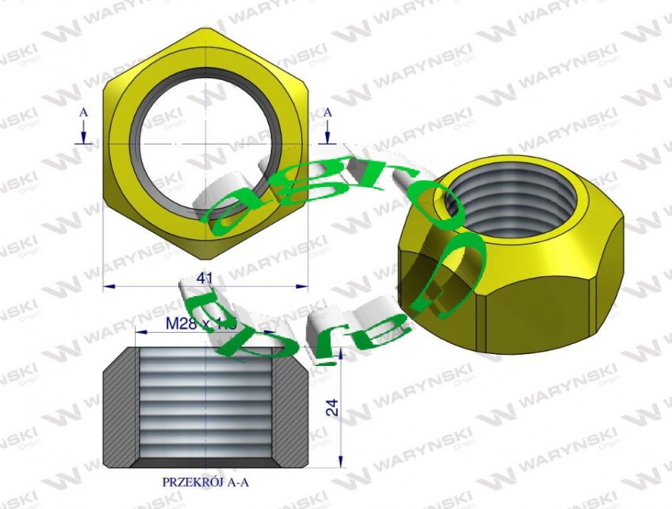 NAKRTKA ZBA ADOWACZA M28X1,5  W9132-M28