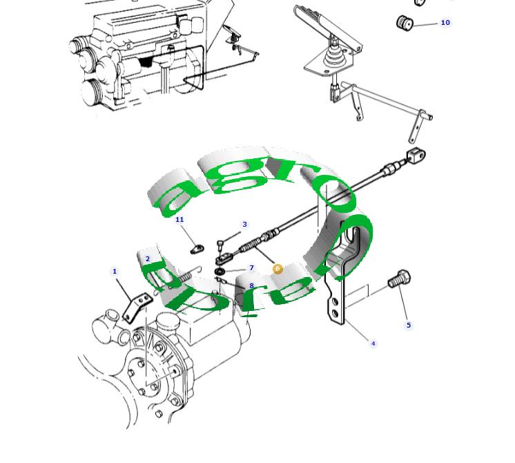 LINKA GAZU MF 675 mm 3713026M2