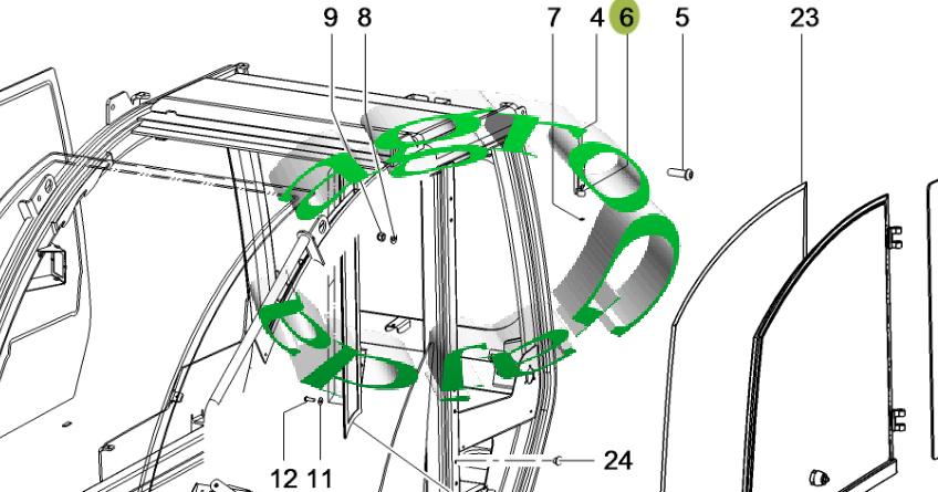 ZAWIAS DRZWI CLAAS SCORPIO 0013004340 OEM