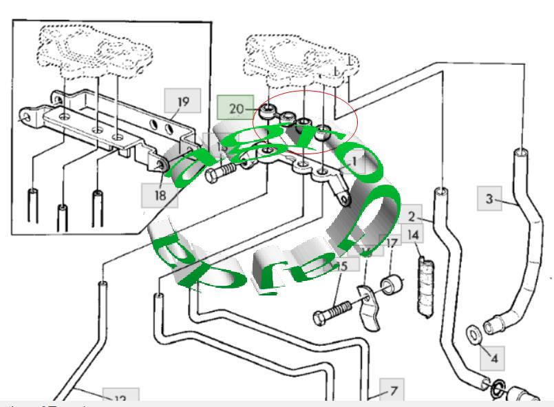 USZCZELKA HYDRAULIKI JOHN DEERE L40773