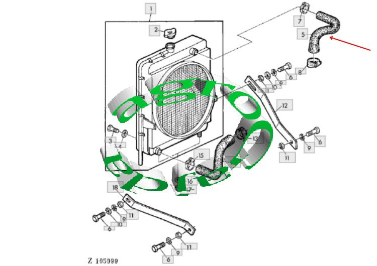 PRZEWD CHODNICY GRNY JOHN DEERE 1075/HY4 Z37190