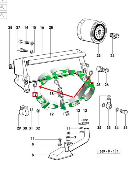 ORING CHODNICY OLEJU SDF 2.1539.048.0