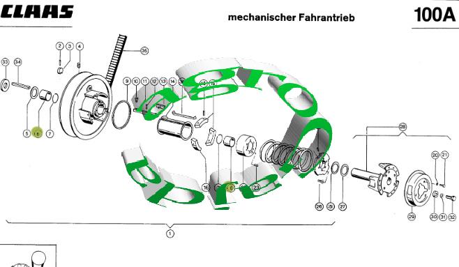 TULEJA WARIATORA TEFLONOWA CLAAS 603269  OEM