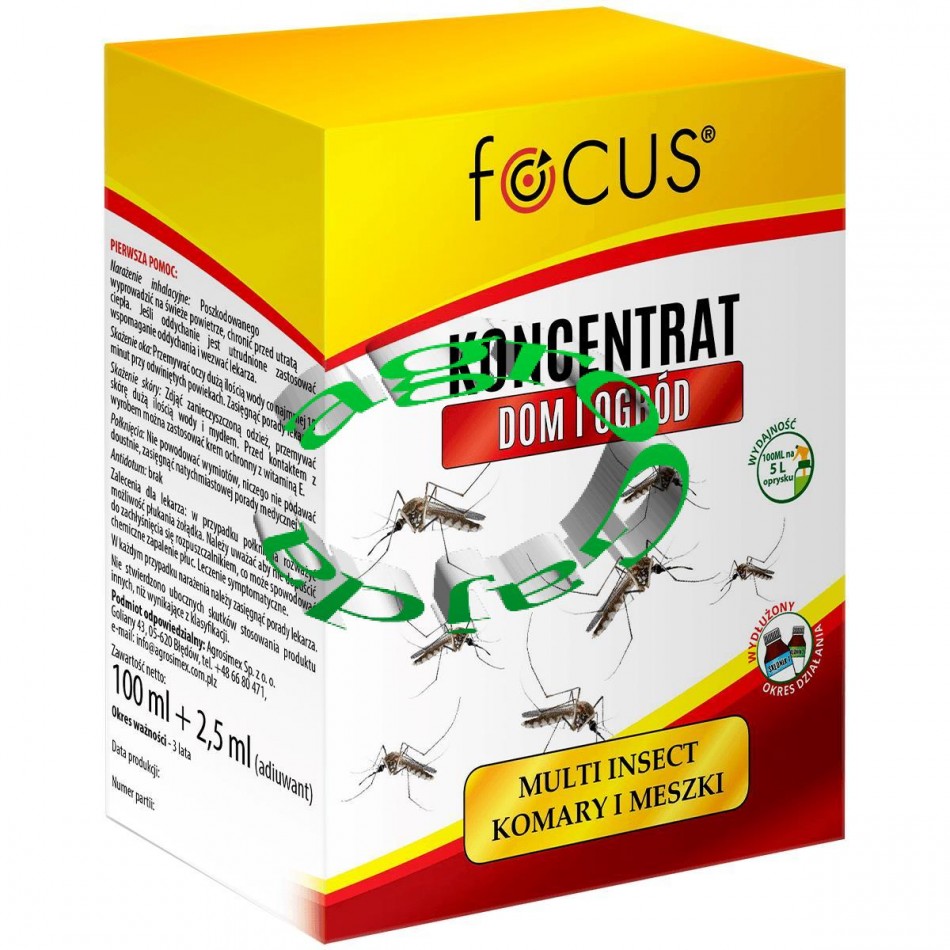 FOCUS KONCENTRAT ZWALCZA KOMARY I MESZKI 100 ml