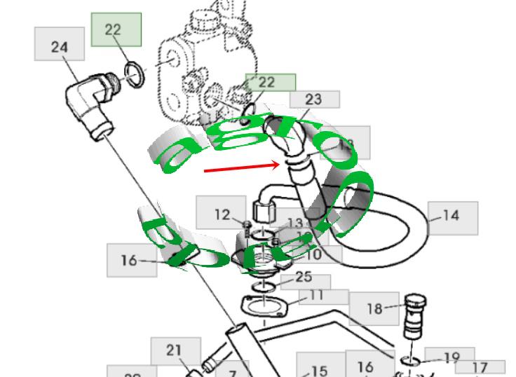 PIERCIE ORING JOHN DEERE T77932