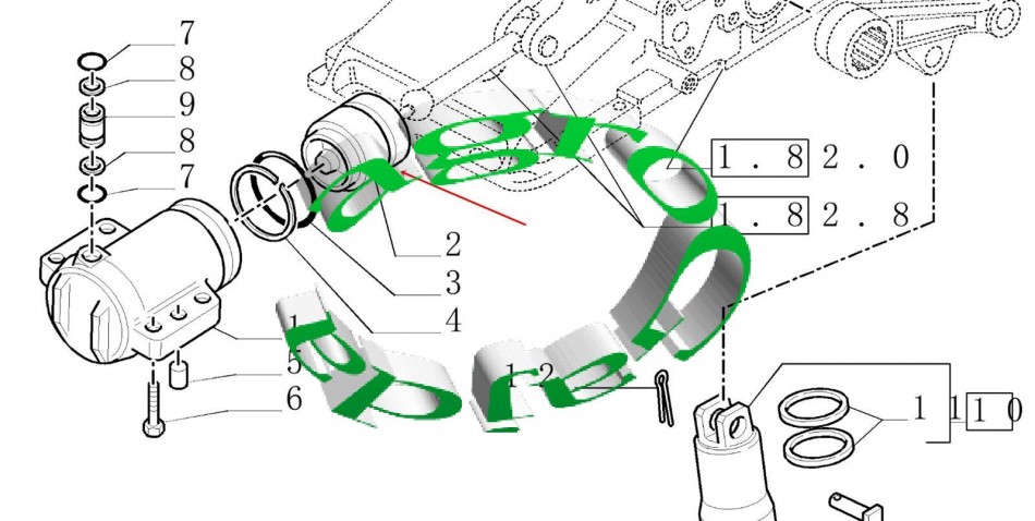 TŁOK PODNOŚNIKA CASE / NEW HOLLAND 5146365 OEM