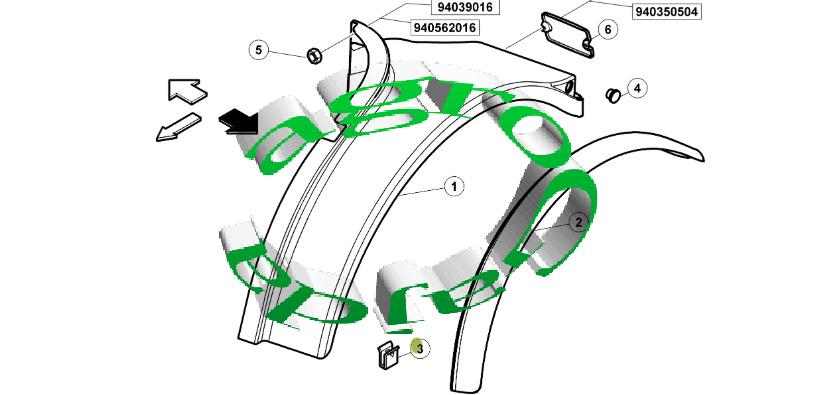 ZACISK , ZACZEP BOTNIKA CLAAS 7700054437