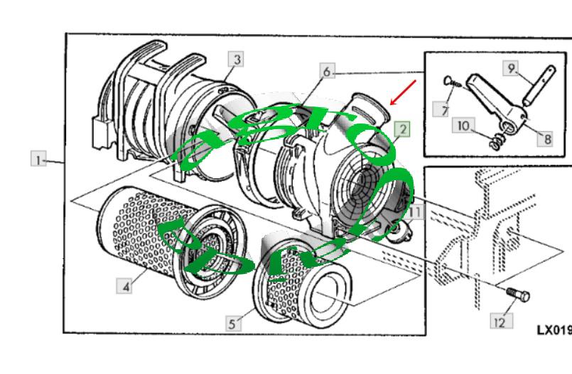 OBUDOWA FILTRA POWIETRZA JOHN DEERE AL110241