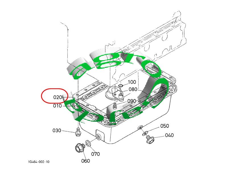 USZCZELKA MISY OLEJOWEJ KUBOTA 1G780-0162-0