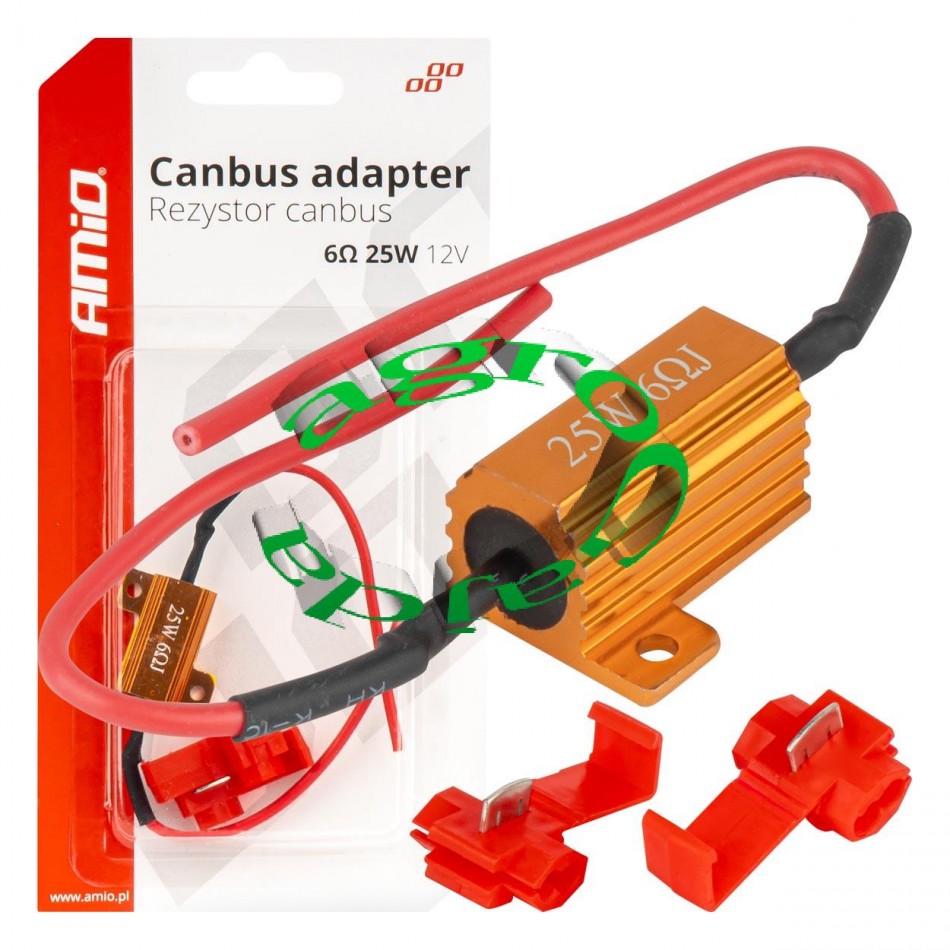 REZYSTOR CANBUS OPORNIK DO ŻARÓWEK LED 6 OM 25W