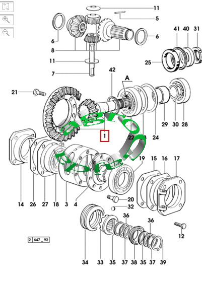 WAŁEK ATAKU Z KOŁEM TALERZOWYM DEUTZ 15X33
