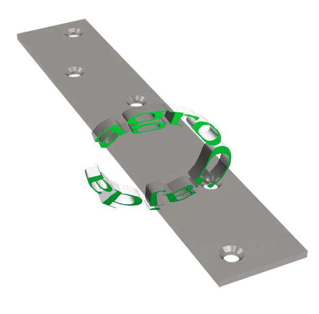 ŁĄCZNIK CIESIELSKI GRUBY LG 195X35X4 mm