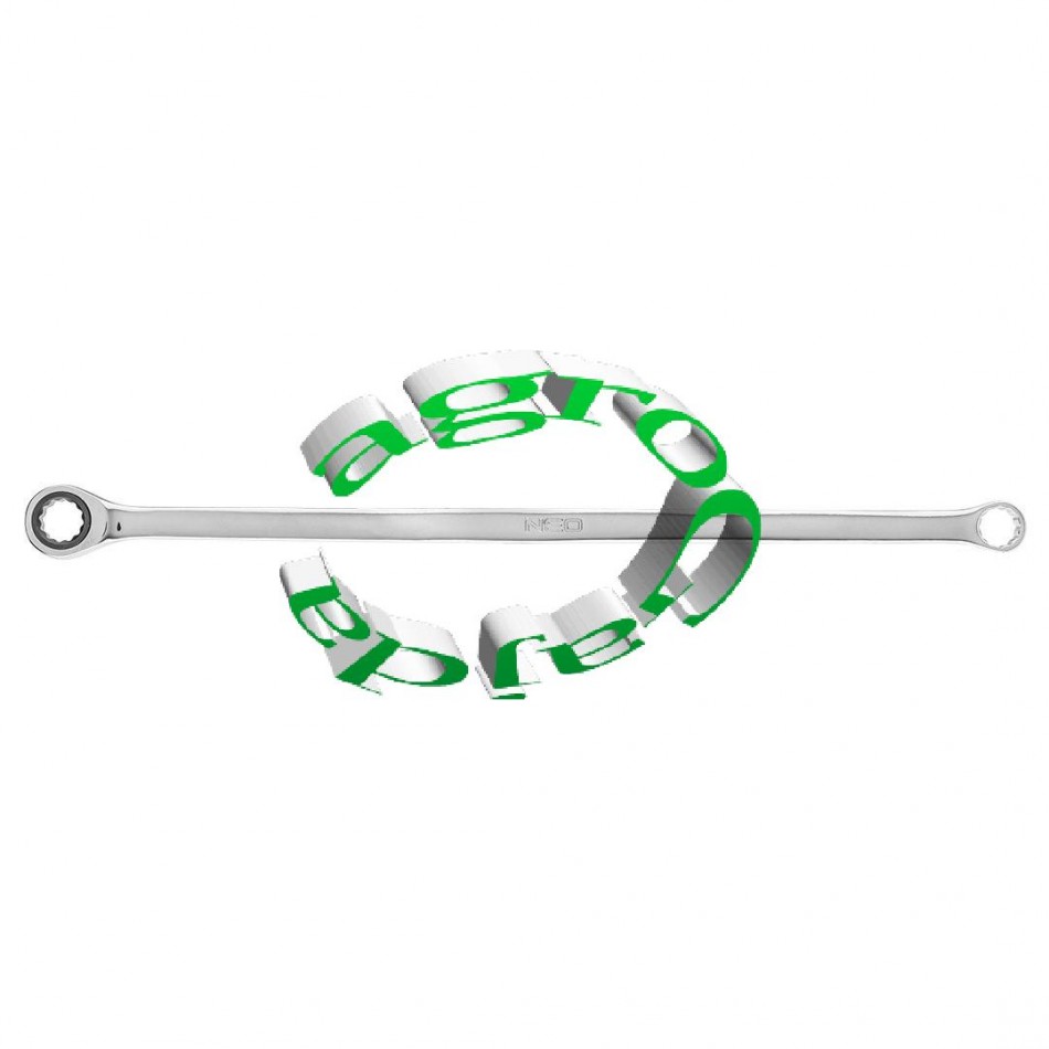KLUCZ OCZKOWY DWUSTRONNY Z GRZECHOTKĄ, DŁUGI 22 mm