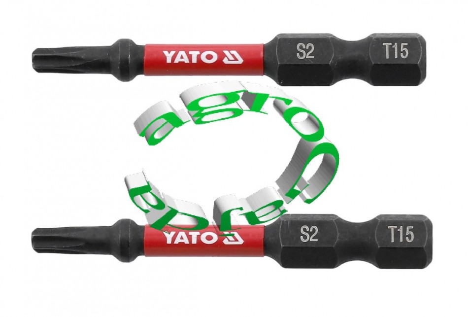 BIT UDAROWY 1/4 T15 X 50 mm YT-78052 - 2 szt.