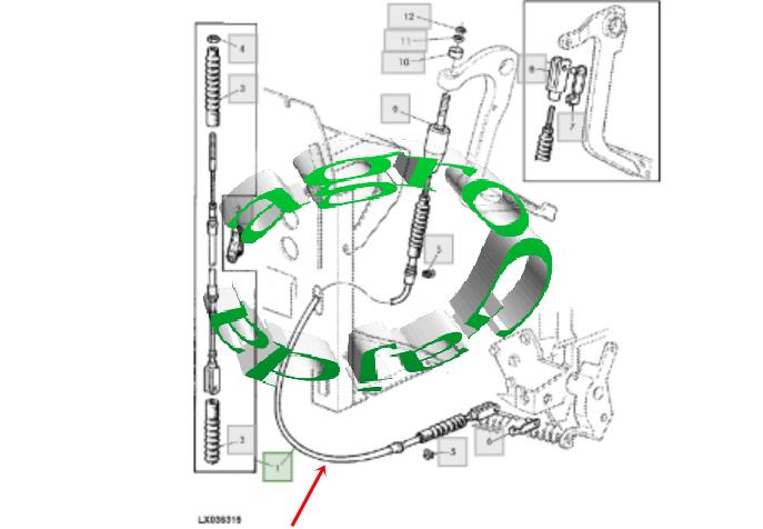 LINKA SPRZEGA JOHN DEERE AL117194