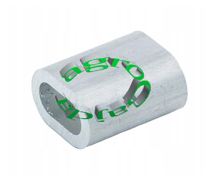 TULEJA ZACISKOWA DO LINY 8 mm ALUMINIUM DIN3093
