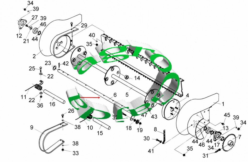 BELKA STERUJĄCA KRÓTKA SIPMA 527010065001 OEM