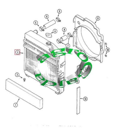 CHŁODNICA WODY CASE 3402579R1